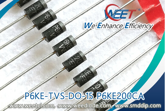 P6KE7.5A P6KE7.5A 6.4 V P6KE Series TVS Diode Pack of 100 2 Pins Unidirectional 11.3 V DO-15 