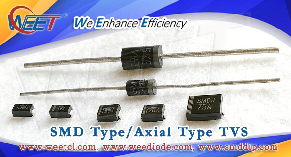 TVS Diodes 500 pieces Transient Voltage Suppressors 400W 376V Bidirect