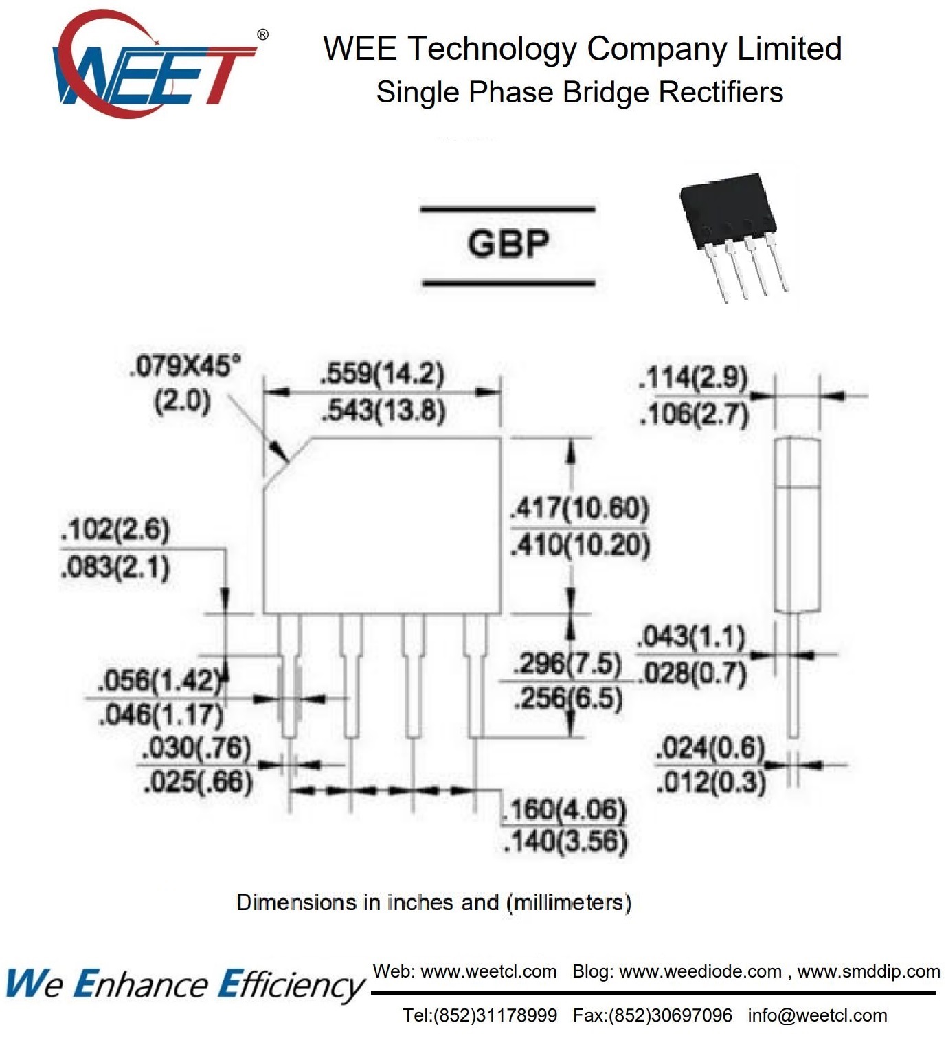 Ponte di Diodi Doppio  30 Amp 800V-Power Bridge Rectifiers Twince BYT 230PI800